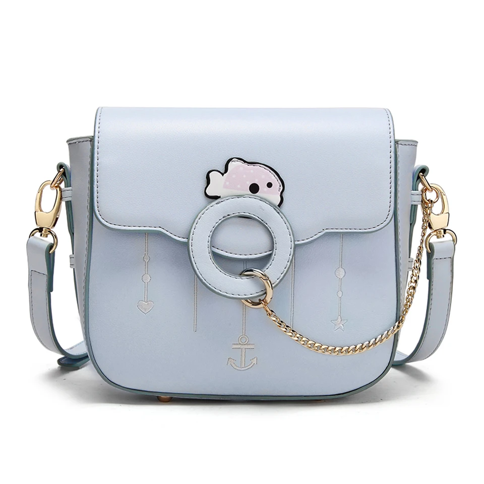 Women Bags Leather Patchwork Blue Fish Paradise Cross Body Messenger Bag Shoulder Bags Female Bag Braccialini Style Art Cartoon
Women Bags Leather Patchwork Blue Fish Paradise Cross Body Messenger Bag Shoulder Bags Female Bag Braccialini Style Art Cartoon