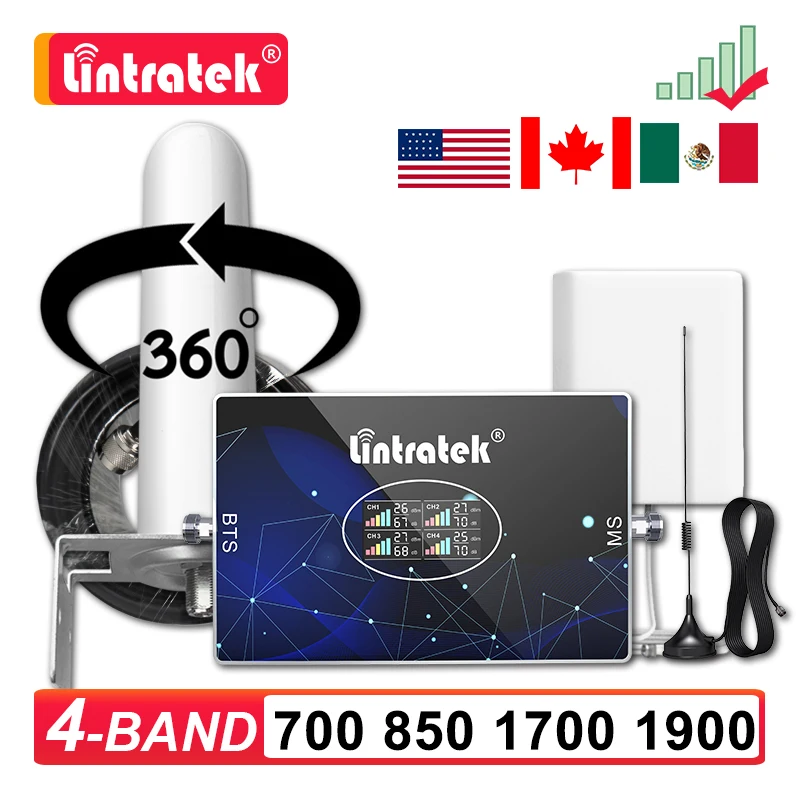 Усилитель сигнала 2G 3G 4G Cell мобильный телефон 700 850 1700 1900 GSM CDMA B5 AWS B4 PCS B2 1900 МГц Ретранслятор 70 дБ AGC
Усилитель сигнала 2G 3G 4G Cell мобильный телефон 700 850 1700 1900 GSM CDMA B5 AWS B4 PCS B2 1900 МГц Ретранслятор 70 дБ AGC