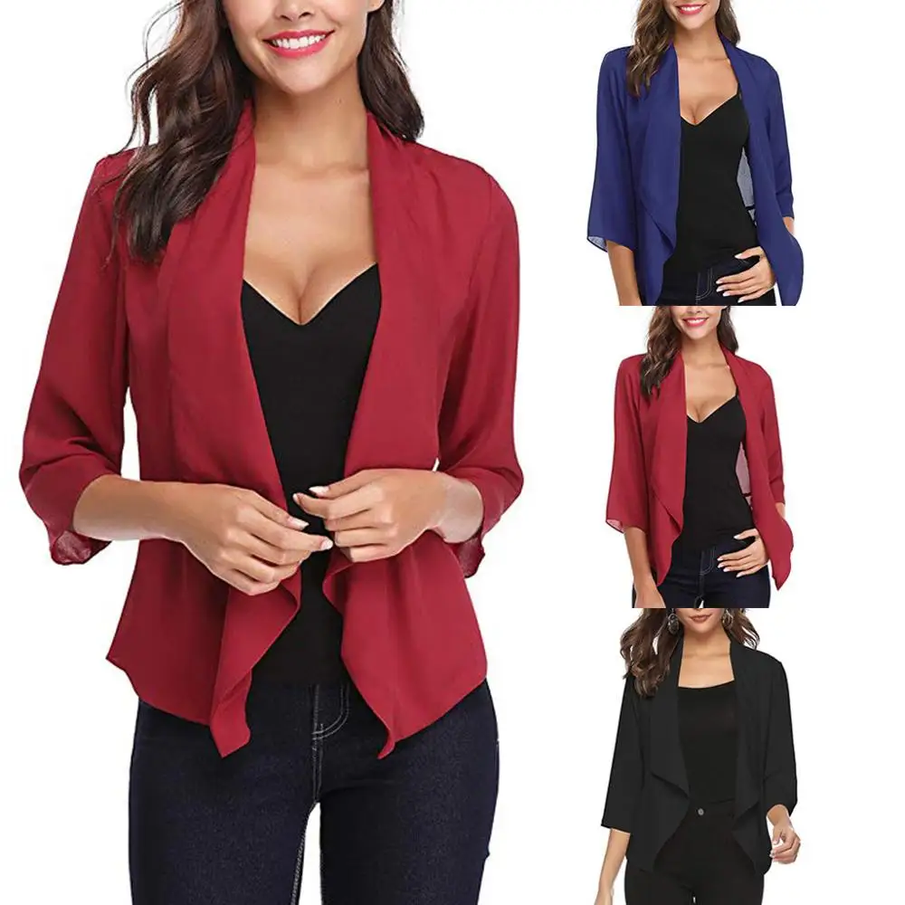 Women Solid Thin Cardigan Coat women summer Autumn coat Casual Business Suit Outwear 2019 chaqueta mujer jacket feminino CD
Women Solid Thin Cardigan Coat women summer Autumn coat Casual Business Suit Outwear 2019 chaqueta mujer jacket feminino CD