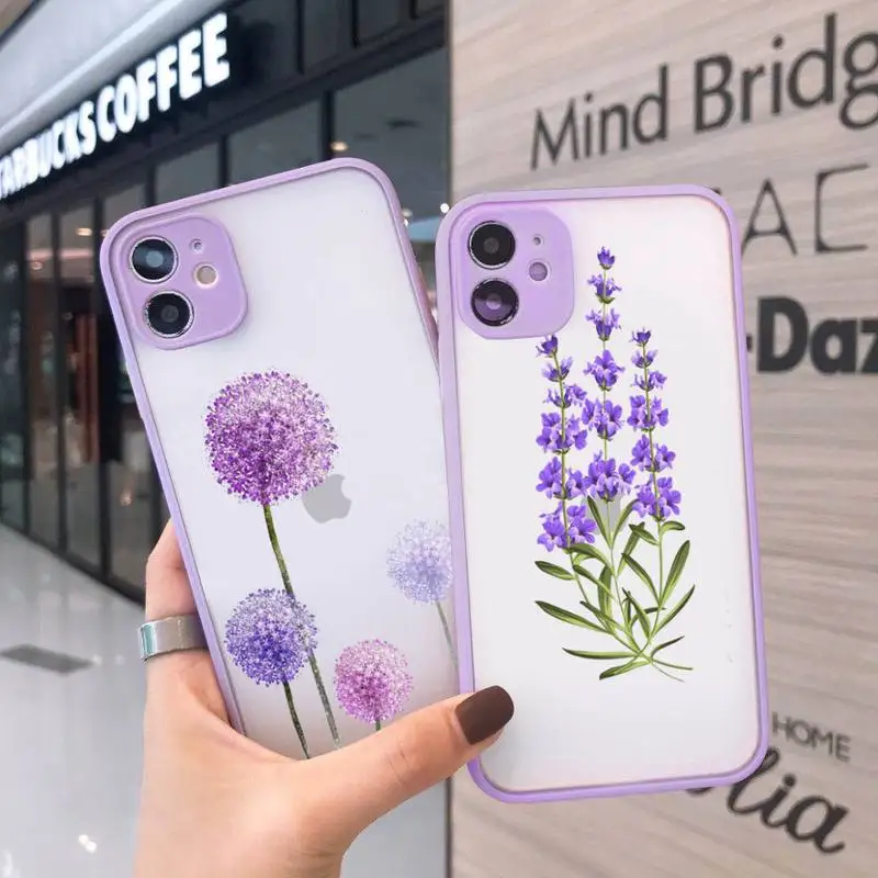 Simple Lavender Purple Flowers Phone Case matte transparent For iphone 7 8 11 12 plus mini x xs xr pro max cover
Simple Lavender Purple Flowers Phone Case matte transparent For iphone 7 8 11 12 plus mini x xs xr pro max cover