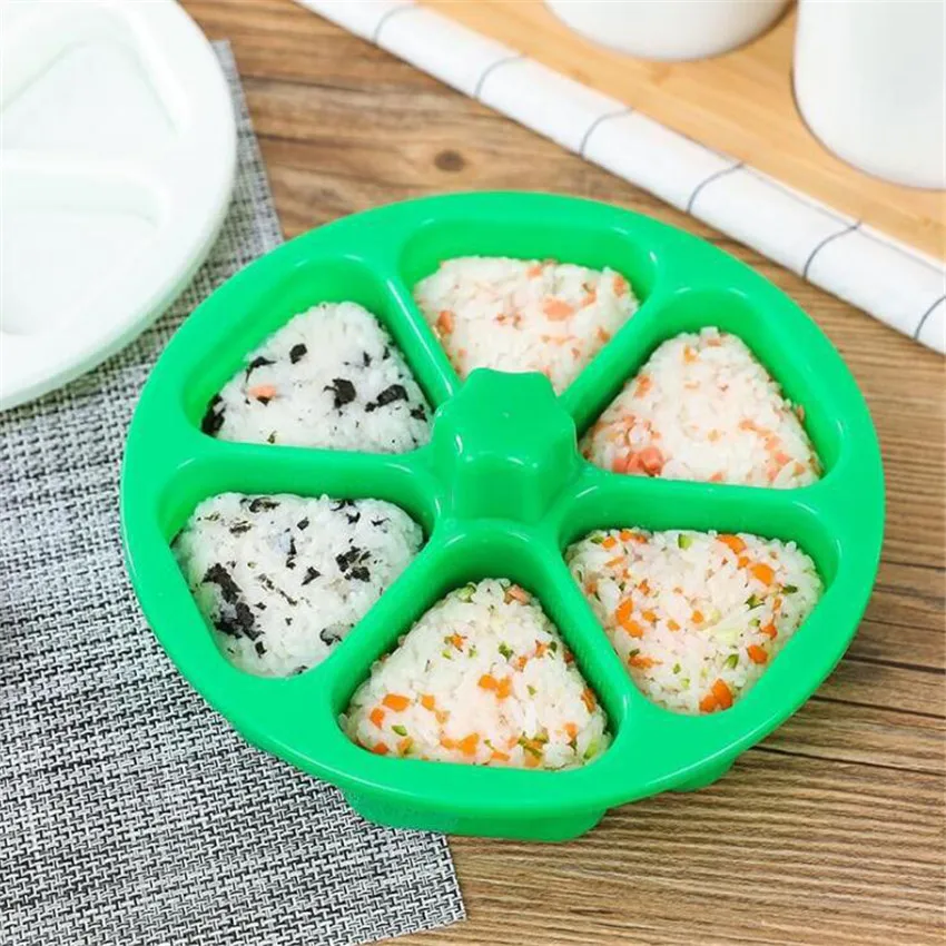 6 in 1 Triangular Rice Ball Mold Boxes DIY Sushi Maker Mould Kitchen Cooking Tools Seaweed Rice Molds Kids Lunch Decoration
6 in 1 Triangular Rice Ball Mold Boxes DIY Sushi Maker Mould Kitchen Cooking Tools Seaweed Rice Molds Kids Lunch Decoration
