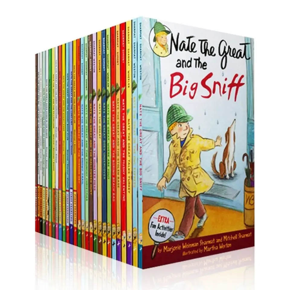 29 Books/Set Nate The Great Little Detective Nate English Edition Children English reading book Point reading Edition Hot Livros
29 Books/Set Nate The Great Little Detective Nate English Edition Children English reading book Point reading Edition Hot Livros