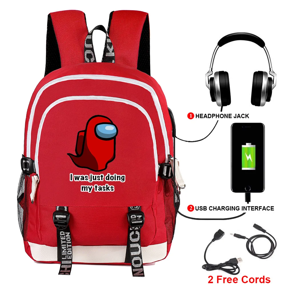Among Us Printed USB Charging Backpack Student School Bag for Girl Boy College Daily Outdoor Bagpack
Among Us Printed USB Charging Backpack Student School Bag for Girl Boy College Daily Outdoor Bagpack