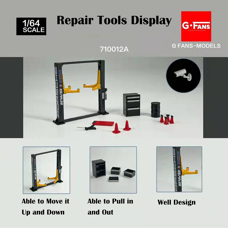 Diorama 1/64 Garage Maintenance Tools Set Alloy Die-Cast Model Car Display 12PCS/SET
Diorama 1/64 Garage Maintenance Tools Set Alloy Die-Cast Model Car Display 12PCS/SET