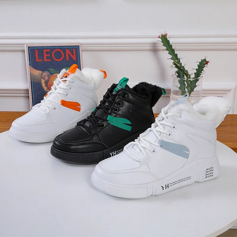 Women Vulcanize Shoes Winter New Plus Velvet Women's Shoes High-top Shoes Female Students Thick-soled Sneakers Cotton Shoes-40
Women Vulcanize Shoes Winter New Plus Velvet Women's Shoes High-top Shoes Female Students Thick-soled Sneakers Cotton Shoes-40