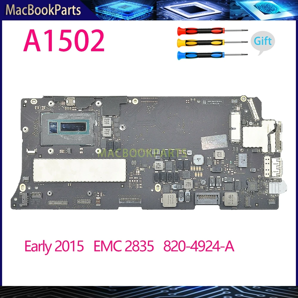 Original Tested A1502 EMC 2835 Motherboard 820-4924-A for MacBook Pro Retina 13" Logic Board Core i5 i7 8GB 16GB Early 2015 Year
Original Tested A1502 EMC 2835 Motherboard 820-4924-A for MacBook Pro Retina 13" Logic Board Core i5 i7 8GB 16GB Early 2015 Year