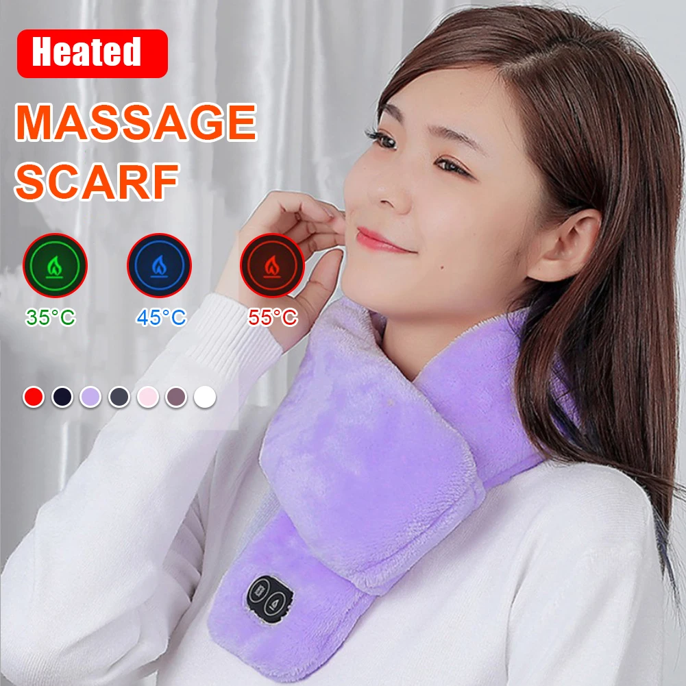 USB Heated Men and Women Winter Scarf Shawl Foreign Trade Smart Heating Solid Color Vibration Massage Scarf
USB Heated Men and Women Winter Scarf Shawl Foreign Trade Smart Heating Solid Color Vibration Massage Scarf