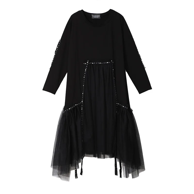 Bazhenova Women Autumn Mesh Large Swing Dresses For Woman Boyfriend Style Gown Girls Patchwork Fall Dress Fresh Lady Gown R635
Bazhenova Women Autumn Mesh Large Swing Dresses For Woman Boyfriend Style Gown Girls Patchwork Fall Dress Fresh Lady Gown R635