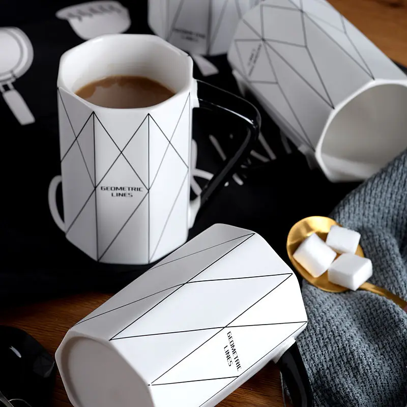 Cup Creative Personality Trend Mug Coffee Cup Ceramic Cup with Lid Spoon Nordic Style Large Capacity Drinking Cup Stainless
Cup Creative Personality Trend Mug Coffee Cup Ceramic Cup with Lid Spoon Nordic Style Large Capacity Drinking Cup Stainless