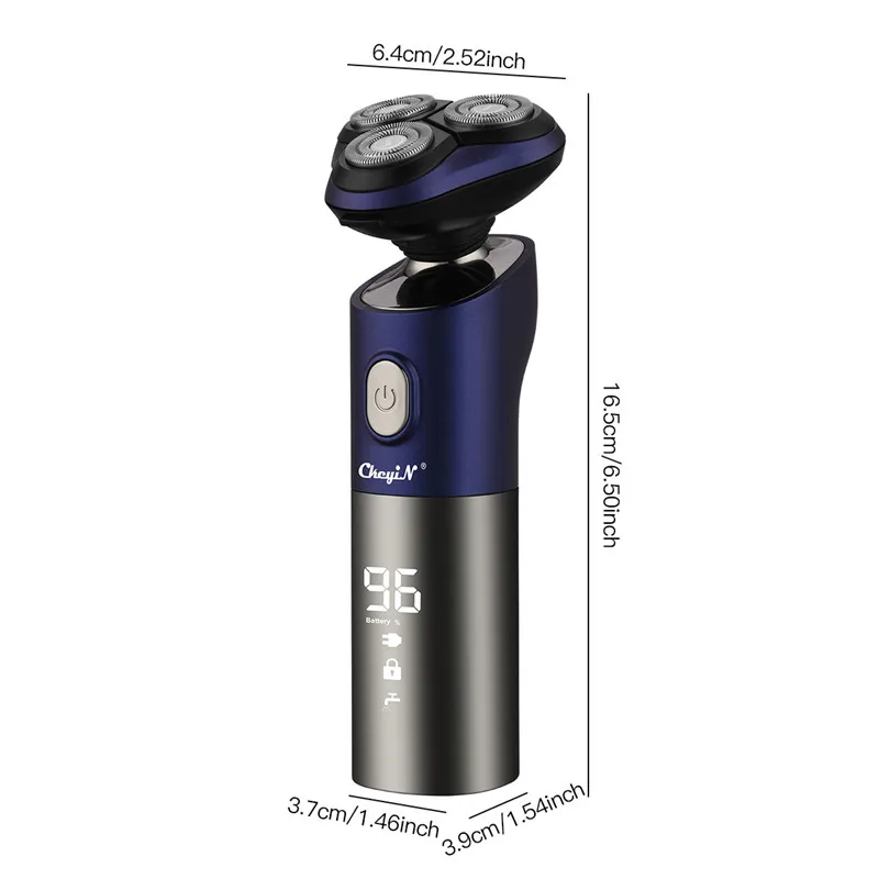 Men Waterproof Electric Shaver Quick Charge Beard Trimmer Washable Razor 3D Floating Blade Sideburns Trimmer LED Display + Lock
Men Waterproof Electric Shaver Quick Charge Beard Trimmer Washable Razor 3D Floating Blade Sideburns Trimmer LED Display + Lock