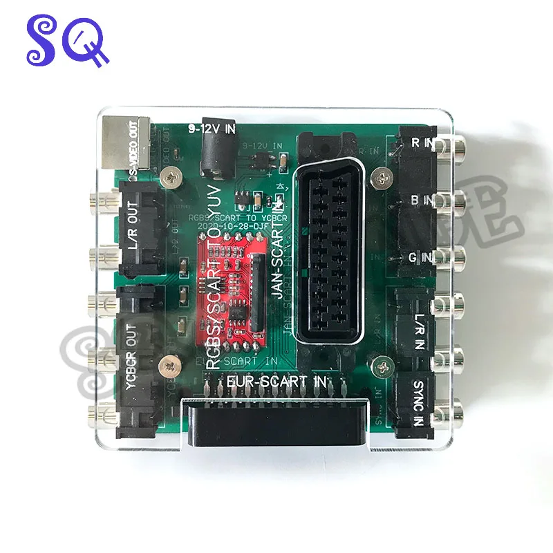 New RGBS/SCART to YCBCR/S terminal converter 9-12V power supply 5.5*2.1 interface ConversionMD / SS / DC / PS/ SFC console
New RGBS/SCART to YCBCR/S terminal converter 9-12V power supply 5.5*2.1 interface ConversionMD / SS / DC / PS/ SFC console