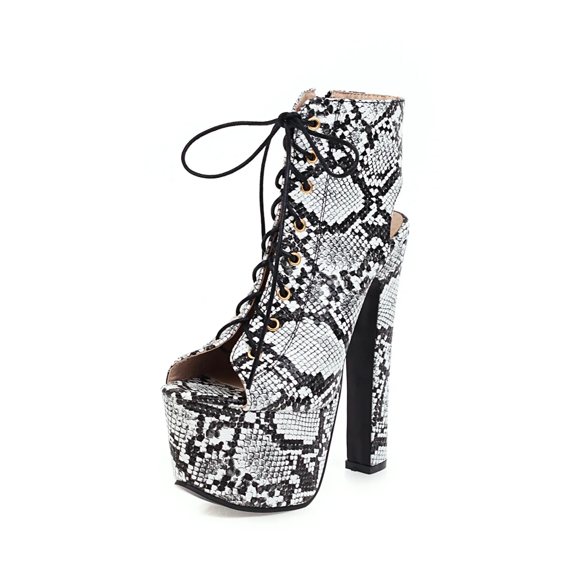 Women's high heel sandals thick waterproof platform large size sandals front lace high top women's shoes
Women's high heel sandals thick waterproof platform large size sandals front lace high top women's shoes