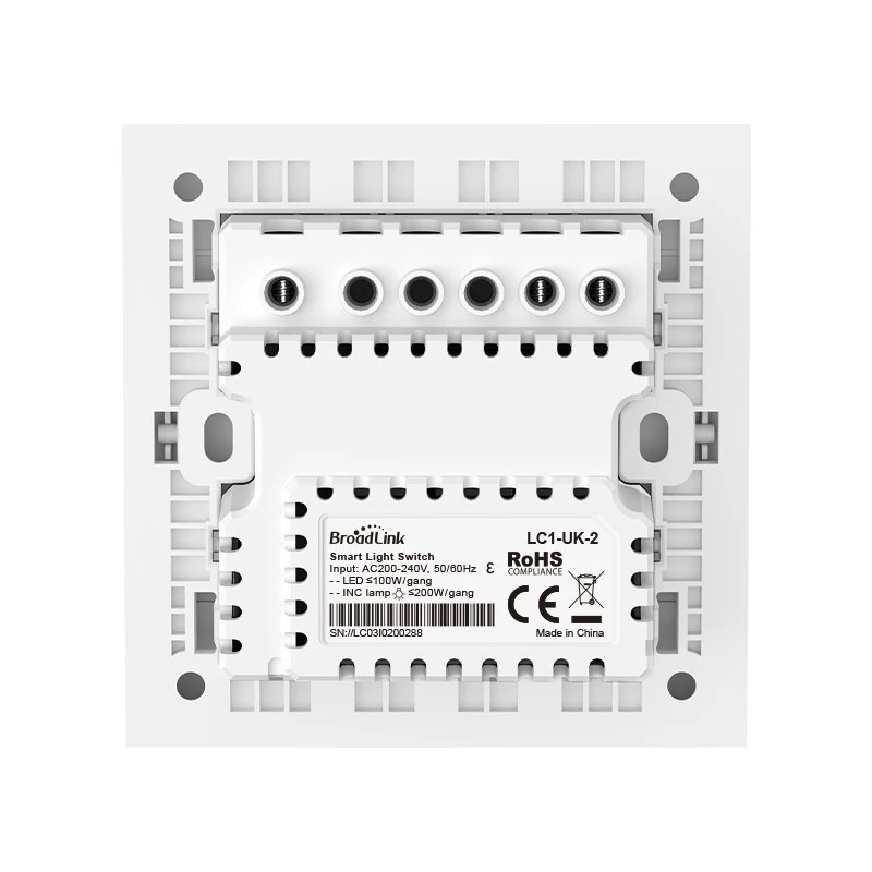 Умный светильник ель BroadLink LC1 с Wi-Fi без нейтрального провода работает Alexa Google Home и