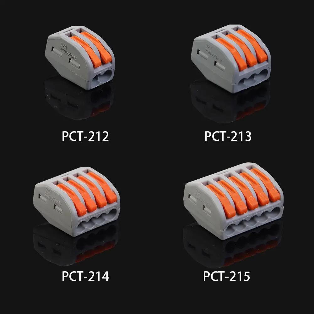 10/50/100pcs Compact Wire Wiring Connector Pin-212/213/214/215 Universal Conductor Terminal Block Threader Splitter
10/50/100pcs Compact Wire Wiring Connector Pin-212/213/214/215 Universal Conductor Terminal Block Threader Splitter