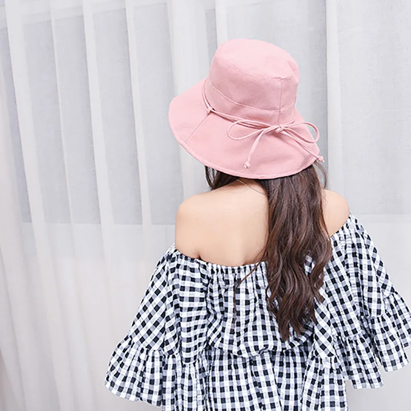 CUHAKCI Outdoor Cap Cotton Fashion Hat With Bow Wide Brim Cap Summer Beach Foldable Neck Anti-Ultraviolet Women Solid
CUHAKCI Outdoor Cap Cotton Fashion Hat With Bow Wide Brim Cap Summer Beach Foldable Neck Anti-Ultraviolet Women Solid