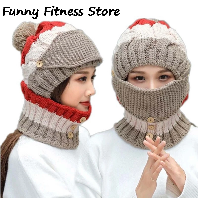 Winter Comfortable Knit Hat Keep Warm Fashion Hiking Climbing Skiing Skating Hats for Women Full Face Beanies Balaclava Cap 2022
Winter Comfortable Knit Hat Keep Warm Fashion Hiking Climbing Skiing Skating Hats for Women Full Face Beanies Balaclava Cap 2022