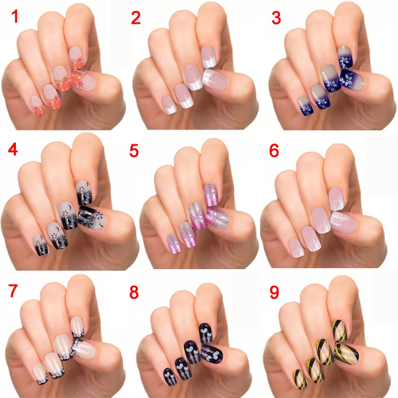 24pcs/set Artificial Fake Nails Middle Long Full Cover False Nails Tips Press on Nails 9 Optional 
24pcs/set Artificial Fake Nails Middle Long Full Cover False Nails Tips Press on Nails 9 Optional