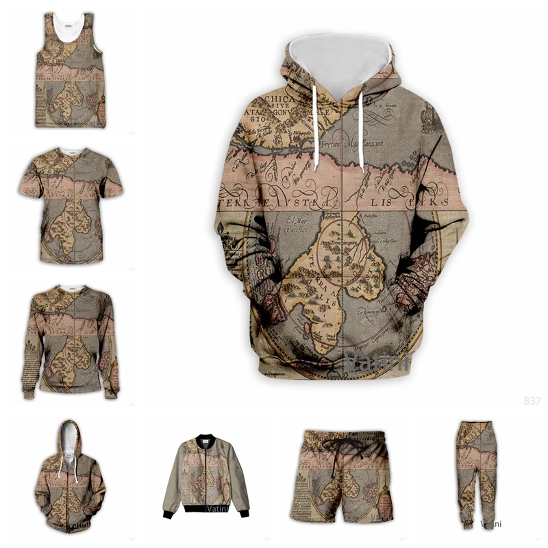 New Fashion Men Women Old World Map 3D Full Print Hoodies Harajuku Zipper Pullover Sweatshirt Unisex Casual Tracksuit F08
New Fashion Men Women Old World Map 3D Full Print Hoodies Harajuku Zipper Pullover Sweatshirt Unisex Casual Tracksuit F08