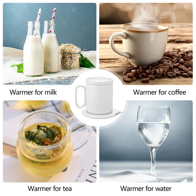 Coffee Mug Warmer,2 in 1 Heating Warm Cup with Wireless Charger,Warmer for Home Office Use, Constant Temperature (122F/50C) US
Coffee Mug Warmer,2 in 1 Heating Warm Cup with Wireless Charger,Warmer for Home Office Use, Constant Temperature (122F/50C) US