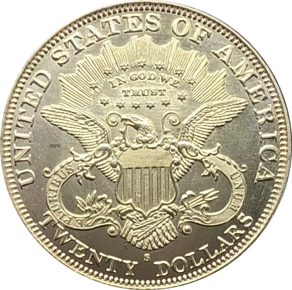 United States Liberty Head Double Eagle US 1894 1894 S Twenty Dollars With Motto In God We Trust Gold Coins Brass Copy Coins
United States Liberty Head Double Eagle US 1894 1894 S Twenty Dollars With Motto In God We Trust Gold Coins Brass Copy Coins