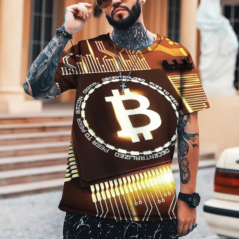 B Virtual Currency 3D Printing T-shirt Men's T-shirt Summer New Sports Fashion Street Shirt Casual Loose Oversized O-neck 6XL 
B Virtual Currency 3D Printing T-shirt Men's T-shirt Summer New Sports Fashion Street Shirt Casual Loose Oversized O-neck 6XL