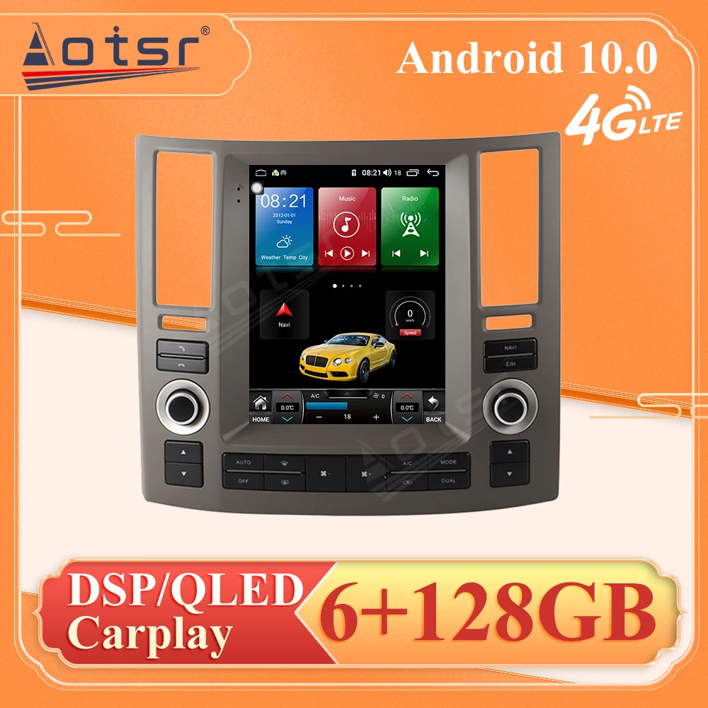 6+128G Android10.0 Car Multimedia Player For Infiniti FX FX35 FX45 2003 - 2009 Audio Radio stereo GPS Navigation Wifi Head Unit
6+128G Android10.0 Car Multimedia Player For Infiniti FX FX35 FX45 2003 - 2009 Audio Radio stereo GPS Navigation Wifi Head Unit