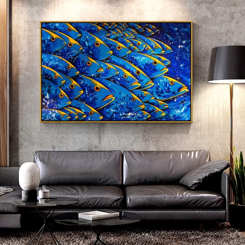 Artcozy Colourful Fish Jumping Out of Water Painting Oil Canvas Painting for Home Decoration Wall Art Canvas Printings Animal
Artcozy Colourful Fish Jumping Out of Water Painting Oil Canvas Painting for Home Decoration Wall Art Canvas Printings Animal