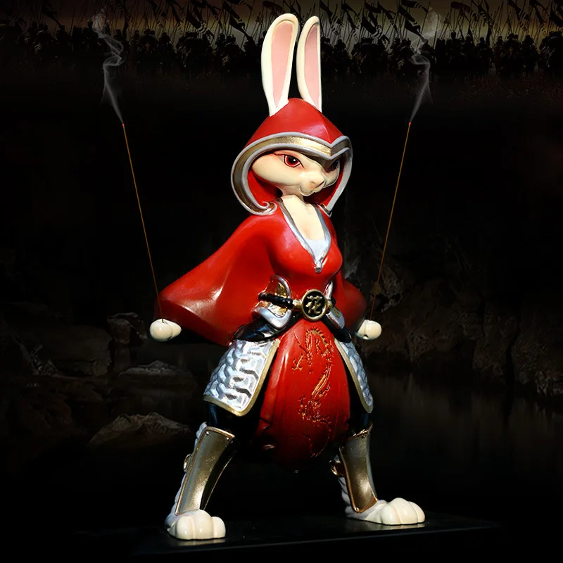 Creative Art Painted Fiberglass Mulan Rabbit Resin Decorations Hallway Living Room Wine Cabinet Office Decorative Crafts
Creative Art Painted Fiberglass Mulan Rabbit Resin Decorations Hallway Living Room Wine Cabinet Office Decorative Crafts