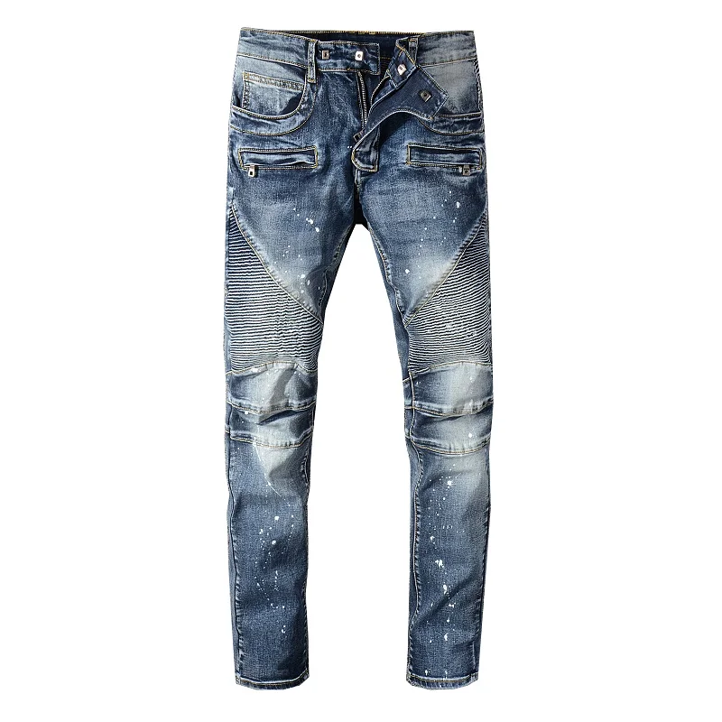 2020 Fashion Men Designer Brand Black White Jeans Skinny Ripped Destroyed Stretch Slim Fit Hop Hop Pants With Holes luxury
2020 Fashion Men Designer Brand Black White Jeans Skinny Ripped Destroyed Stretch Slim Fit Hop Hop Pants With Holes luxury