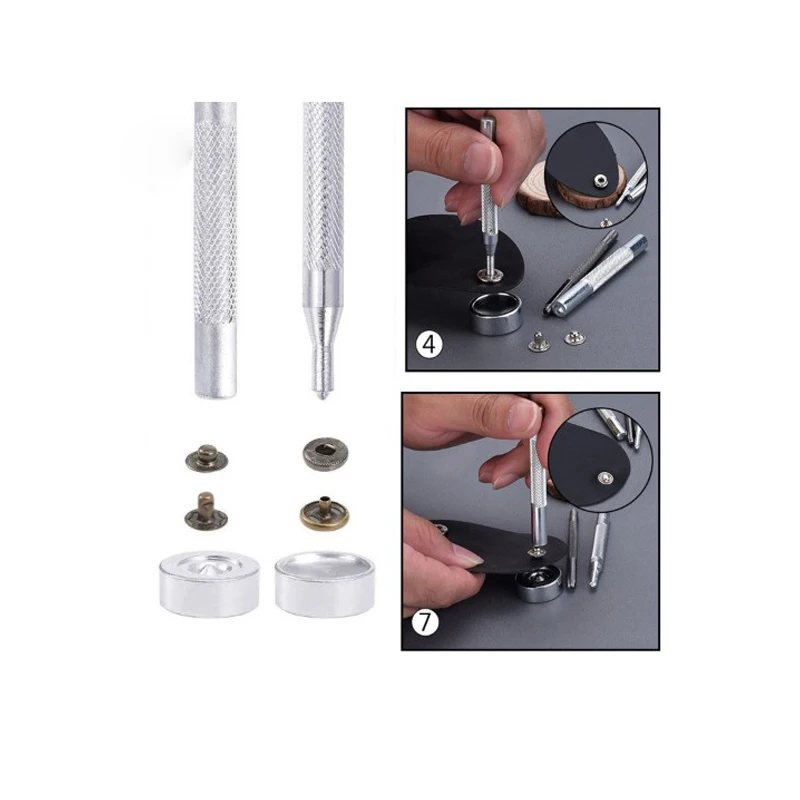 120pcs Metal Snap Fastener With Tool Buttons Leather Rivets Jewelry Finding For Make Button
120pcs Metal Snap Fastener With Tool Buttons Leather Rivets Jewelry Finding For Make Button
