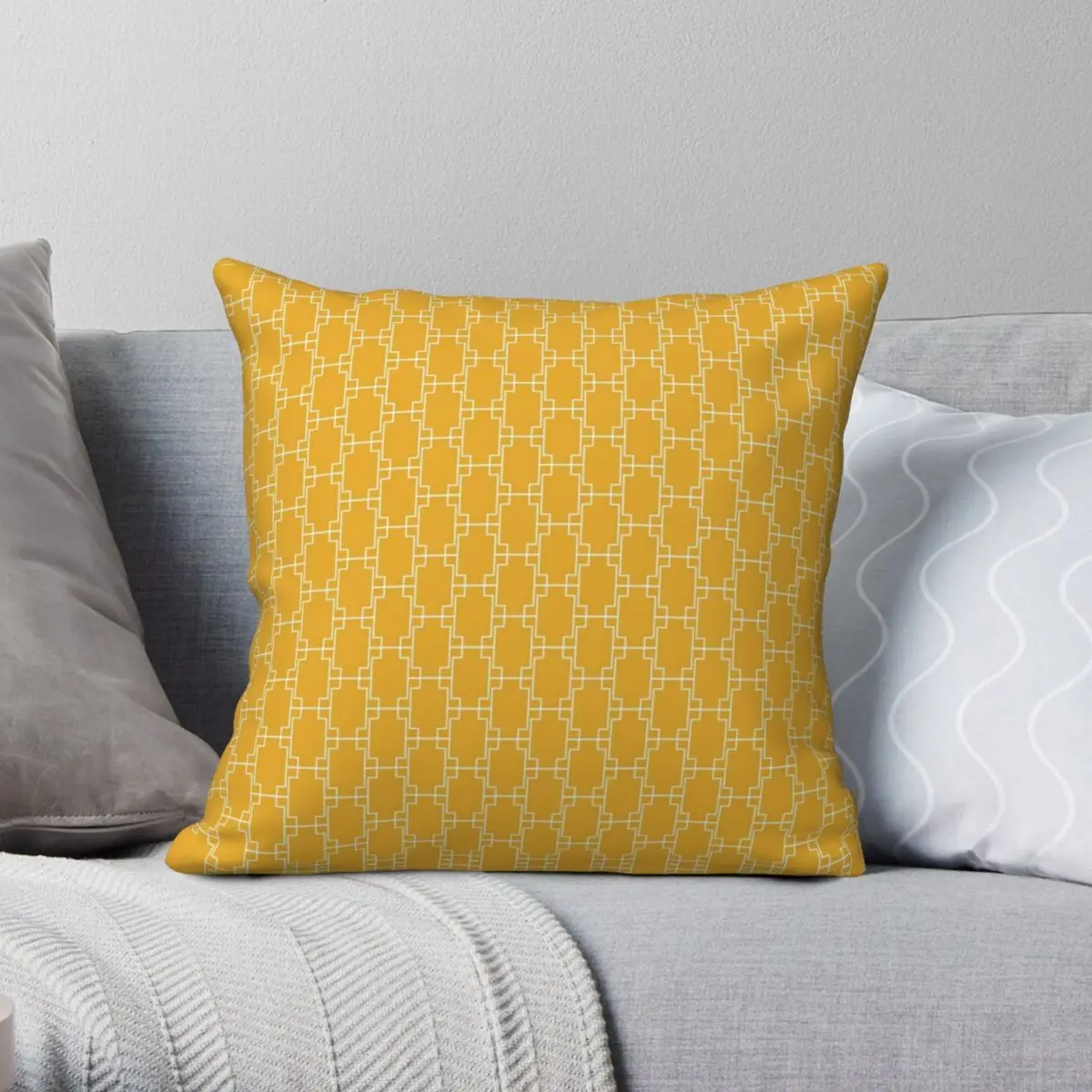Mustard Yellow Geometric Squares Square Pillowcase Polyester Linen Velvet Pattern Zip Decor Room Cushion Cover
Mustard Yellow Geometric Squares Square Pillowcase Polyester Linen Velvet Pattern Zip Decor Room Cushion Cover