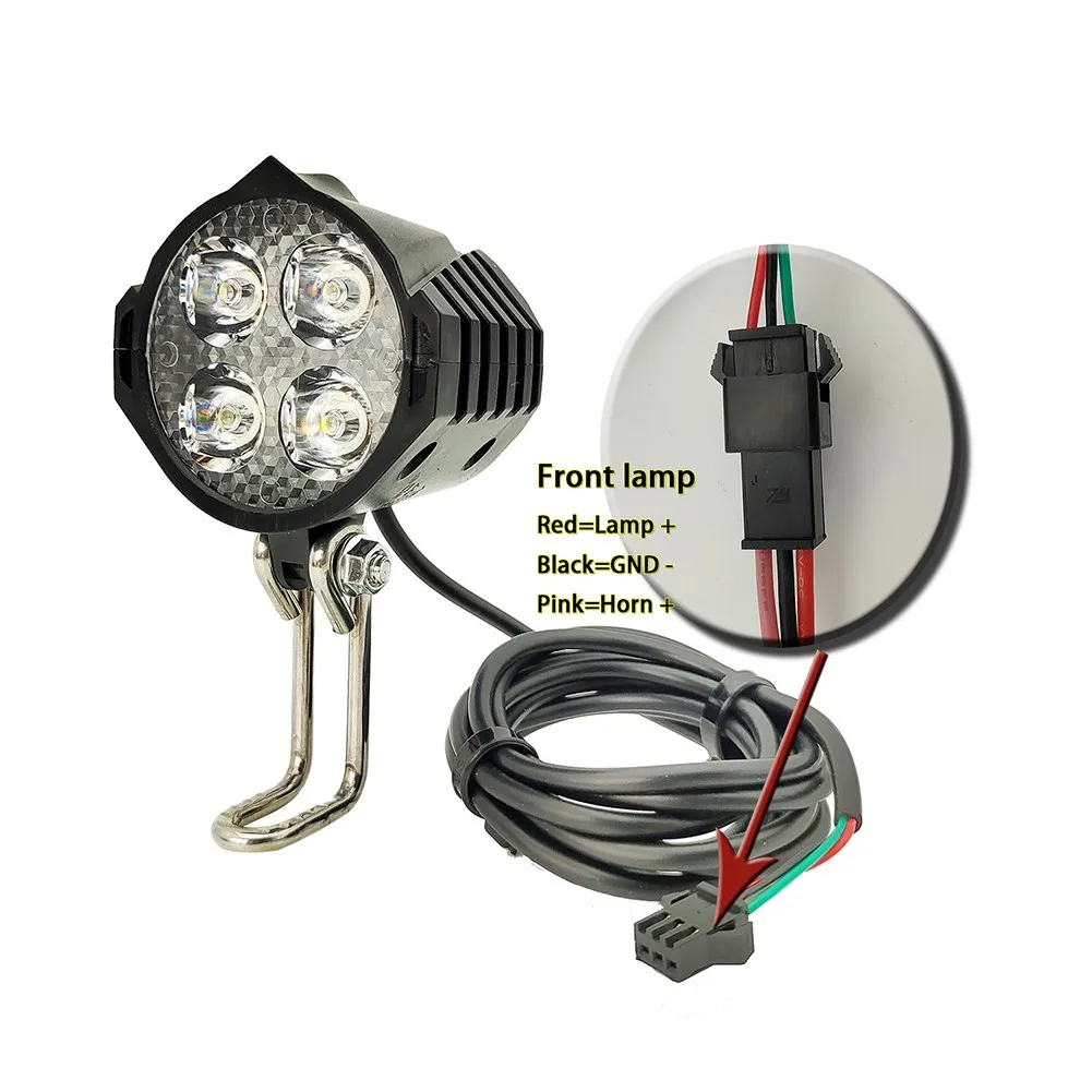 12V-60V D21 E-Bike Front Light Headlight With Horn 220LM 59mA/2.8W Front Lamp Headlight Cycling FlashLight
12V-60V D21 E-Bike Front Light Headlight With Horn 220LM 59mA/2.8W Front Lamp Headlight Cycling FlashLight