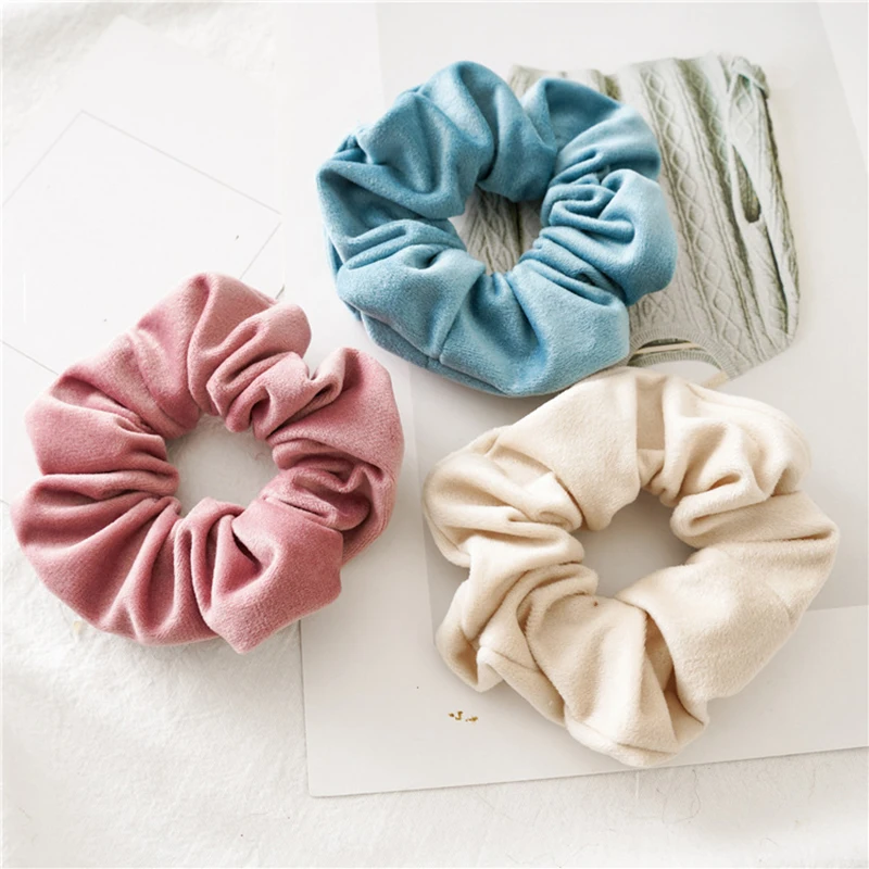 2019 Winter Soft Velvet Scrunchies Women Girls Solid Color Rubber Band Sweet Elastic Hair Bands Ponytail Holder Hair Accessories
2019 Winter Soft Velvet Scrunchies Women Girls Solid Color Rubber Band Sweet Elastic Hair Bands Ponytail Holder Hair Accessories