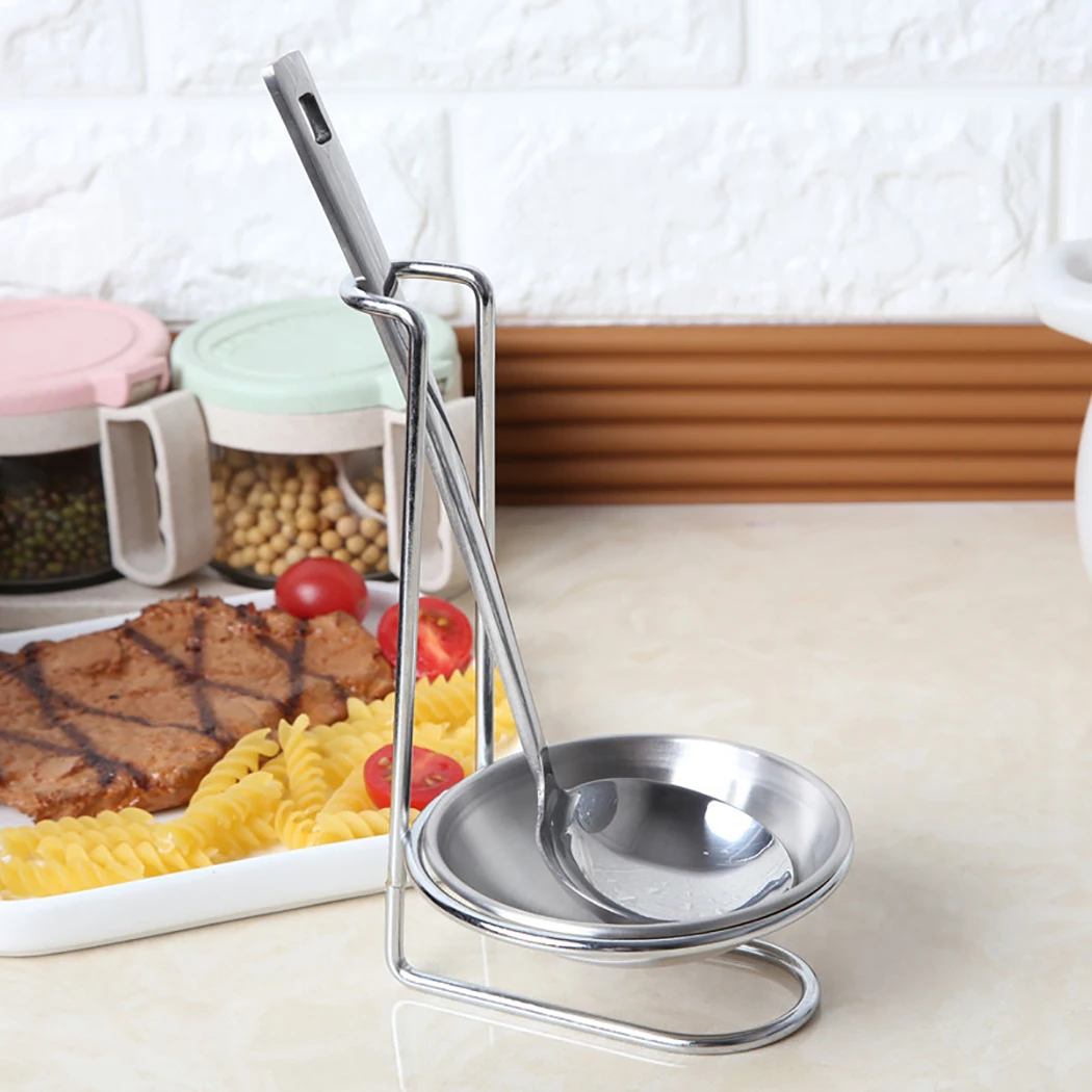 2 in 1 Stainless Steel Spoon Shelf Rest Utensil Spatula Holder Gadget Kitchen Storage Tool Scoop Bracket Stand
2 in 1 Stainless Steel Spoon Shelf Rest Utensil Spatula Holder Gadget Kitchen Storage Tool Scoop Bracket Stand