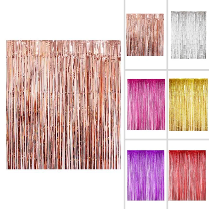 HOT 1X3M Thick Rain Silk Curtain, Wedding Party Background Wall Decoration Rain Silk Curtain, Tassel Flower
HOT 1X3M Thick Rain Silk Curtain, Wedding Party Background Wall Decoration Rain Silk Curtain, Tassel Flower