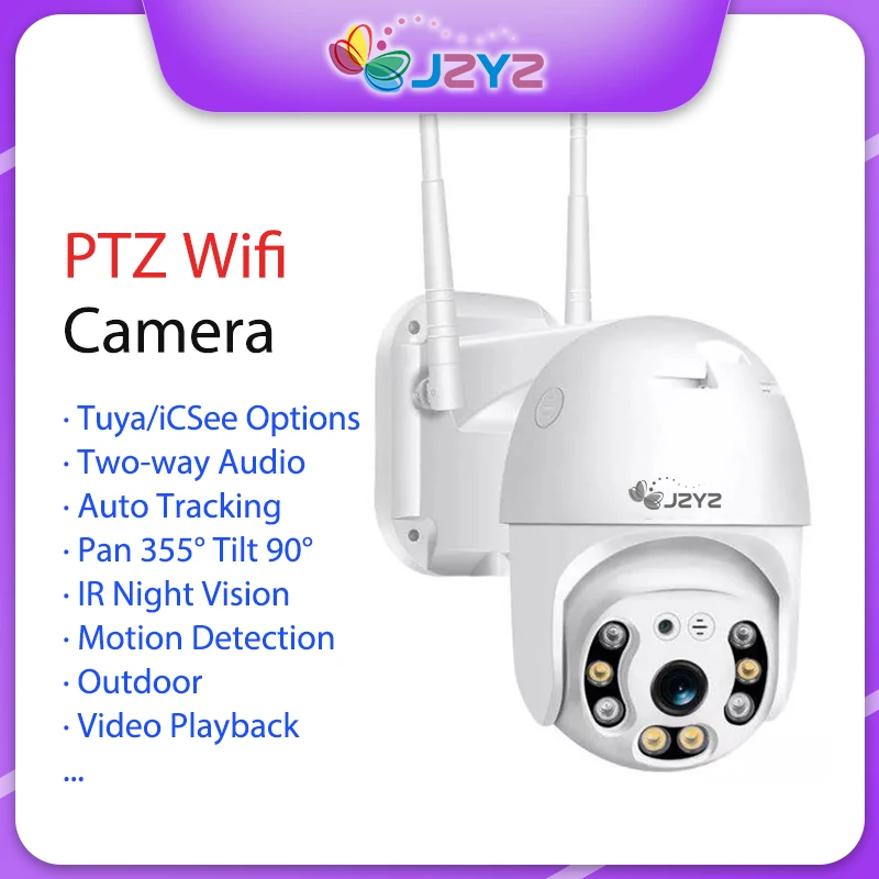 JZYZ TUTA 2MP Wifi PTZ Camera Outdoor Waterproof IR Night Vision ONVIF Auto 2 Way Audio Video Surveillance CCTV Security Camera
JZYZ TUTA 2MP Wifi PTZ Camera Outdoor Waterproof IR Night Vision ONVIF Auto 2 Way Audio Video Surveillance CCTV Security Camera