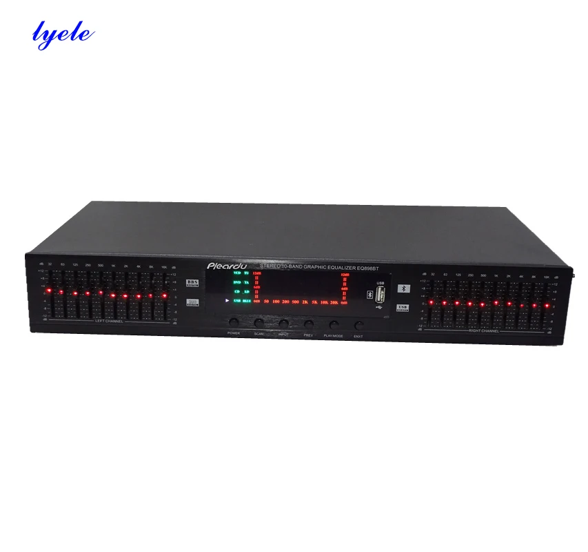 EQ898BT Bluetooth equalizer stereo treble bass midrange equalizer audio dual 10-band balanced mixer
EQ898BT Bluetooth equalizer stereo treble bass midrange equalizer audio dual 10-band balanced mixer