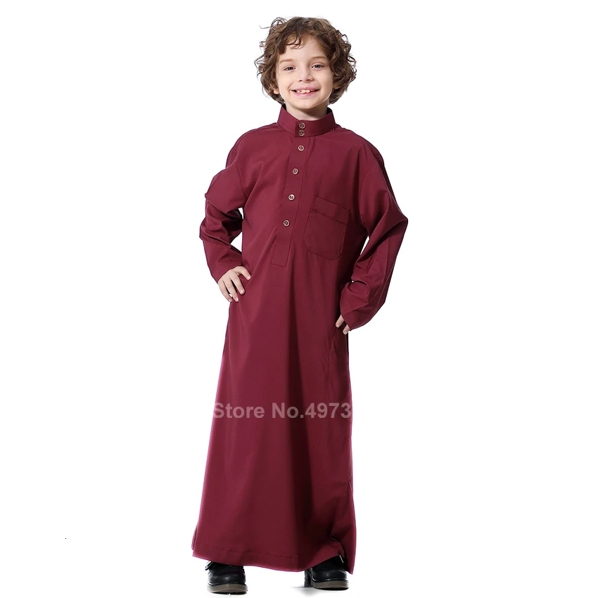 Мусульманская одежда для подростков Саудовская Аравия Пакистан мальчиков Thobe