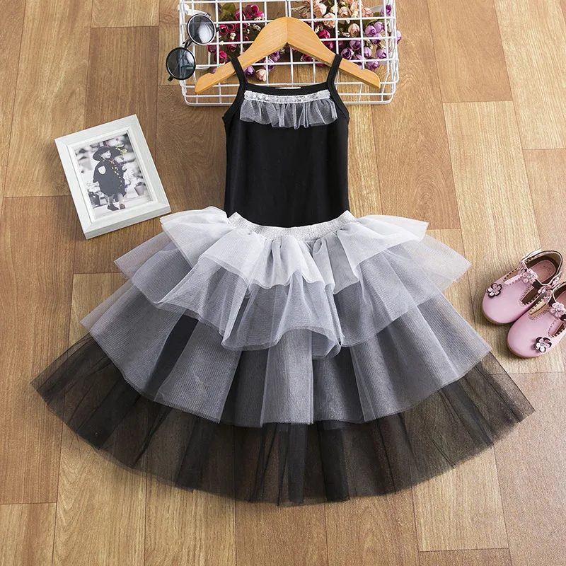 2-7 Years Old Summer New Girl's Vest Sling+ Half Body Puffy Cake Skirt Two Piece Set Wedding Princess Performance Suit Skirt
2-7 Years Old Summer New Girl's Vest Sling+ Half Body Puffy Cake Skirt Two Piece Set Wedding Princess Performance Suit Skirt