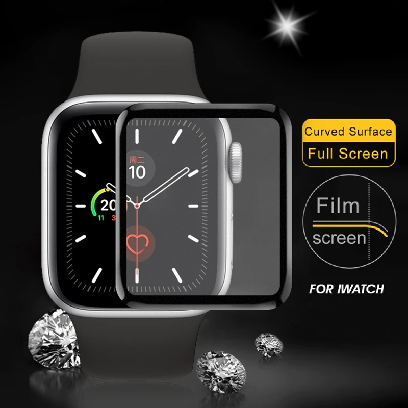 Полная защитная пленка для Apple Watch Series 6 2 3 4 5 Защитная часов 44 40 38 42 мм матовая не