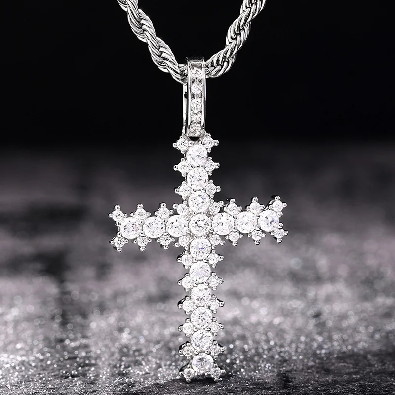 Hip hop high quality micro inlaid 3AAA zircon Cross Pendant fashion men's Necklace Jewelry
Hip hop high quality micro inlaid 3AAA zircon Cross Pendant fashion men's Necklace Jewelry