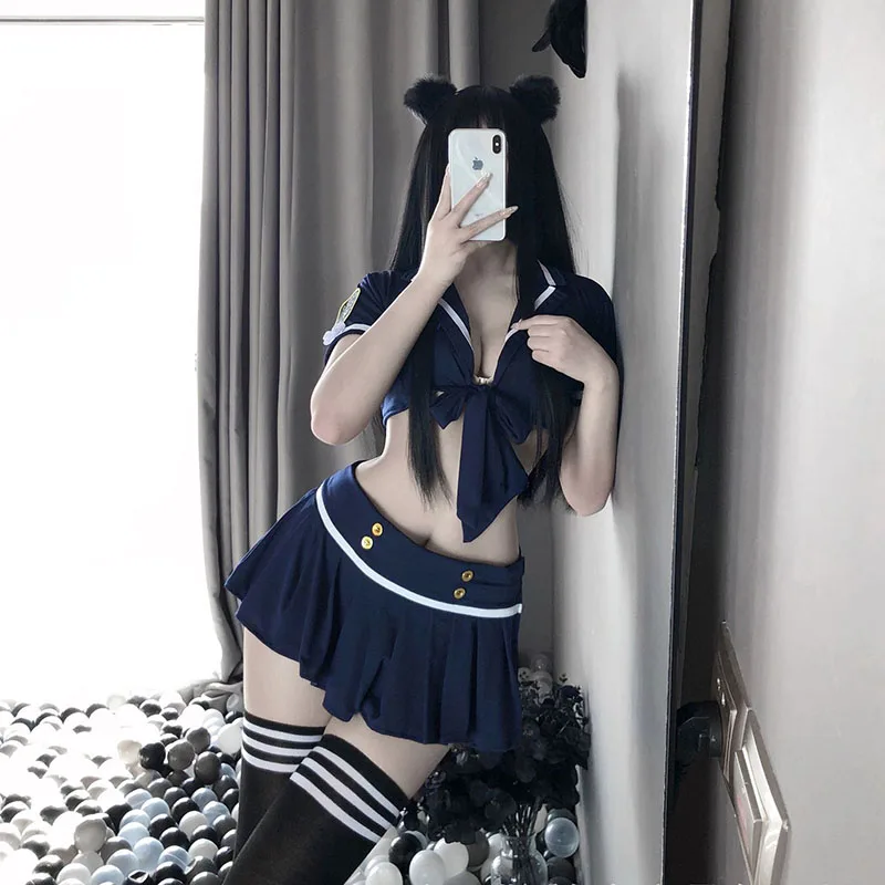 SEXY MEOW Woman Erotic Lingerie Show Waist Policemen Cosplay Costume Sexy Pleated Skirt Uniform Temptation School Girl Nightgown
SEXY MEOW Woman Erotic Lingerie Show Waist Policemen Cosplay Costume Sexy Pleated Skirt Uniform Temptation School Girl Nightgown