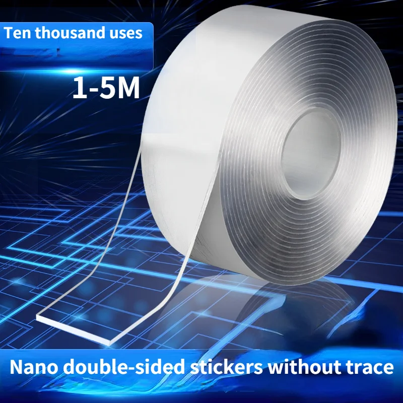 Monster Tape Waterproof Wall Stickers Reusable Heat Resistant Bathroom Home Decoration Tapes Transparent Double Sided Nano Tape
Monster Tape Waterproof Wall Stickers Reusable Heat Resistant Bathroom Home Decoration Tapes Transparent Double Sided Nano Tape
