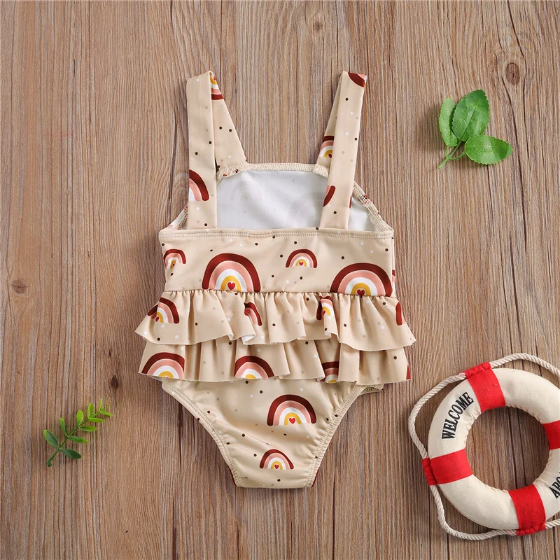 0-3Years Newborn Baby Girls Cute Swimsuit,Summer Toddler Girls Rainbow Printed Ruffle Tutu Trim Rash Guard Swimwear Bathing Suit
0-3Years Newborn Baby Girls Cute Swimsuit,Summer Toddler Girls Rainbow Printed Ruffle Tutu Trim Rash Guard Swimwear Bathing Suit