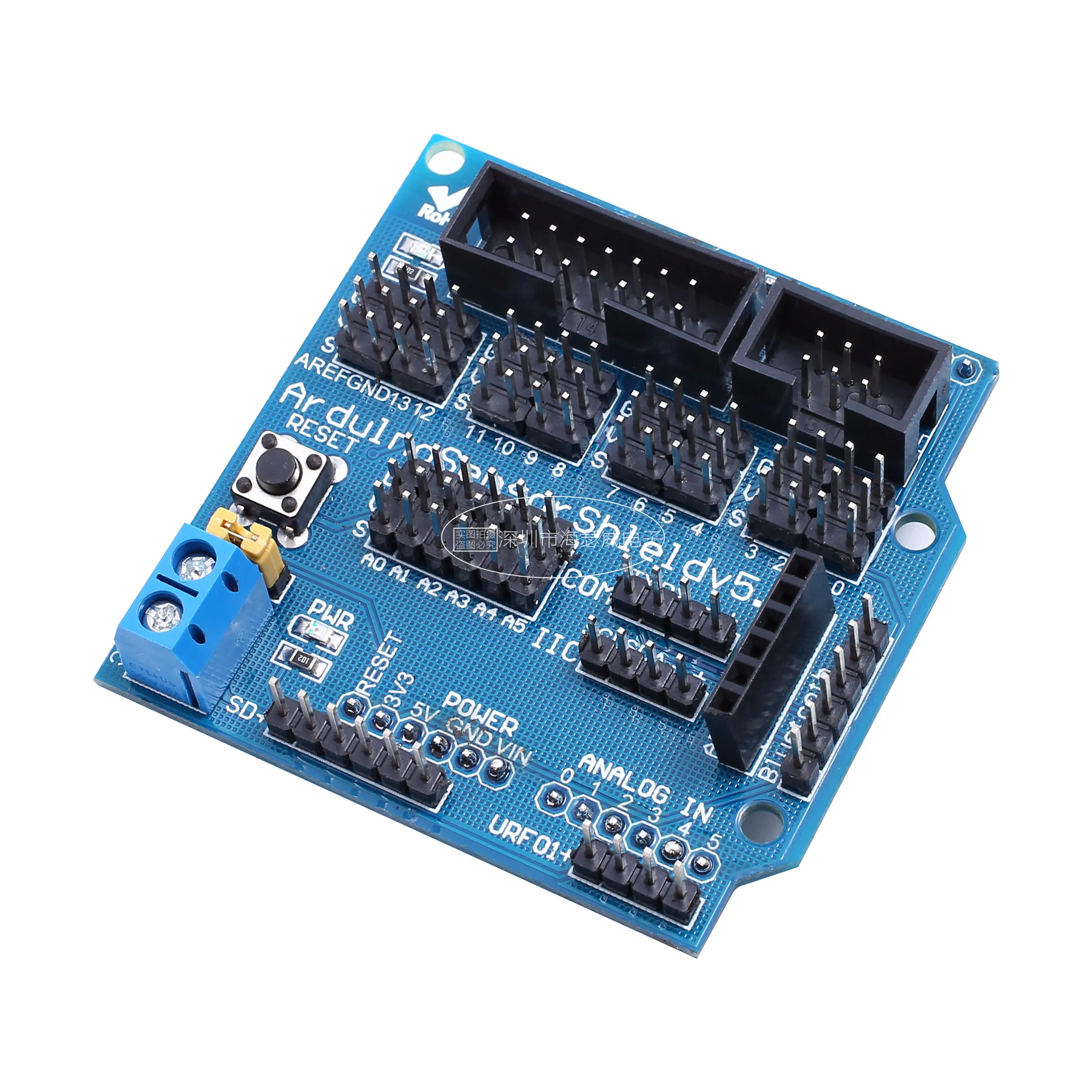 

WikX UNO R3 v5 expansion board sensor shield v5.0 electronic building block blue version