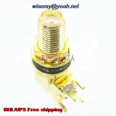 DHL/EMS 500pcs Connector SMA female jack bulkhead solder PCB mount Right angle O-Ring -A3
DHL/EMS 500pcs Connector SMA female jack bulkhead solder PCB mount Right angle O-Ring -A3