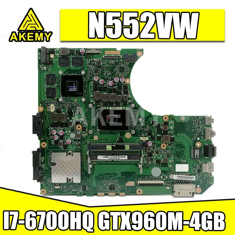90NB0AN0-R00010 Mainboard For Asus N552VX N552VW N552V Mainboard Laptop Motherboard W/ I7-6700HQ SR2FQ GTX960M-4GB
90NB0AN0-R00010 Mainboard For Asus N552VX N552VW N552V Mainboard Laptop Motherboard W/ I7-6700HQ SR2FQ GTX960M-4GB