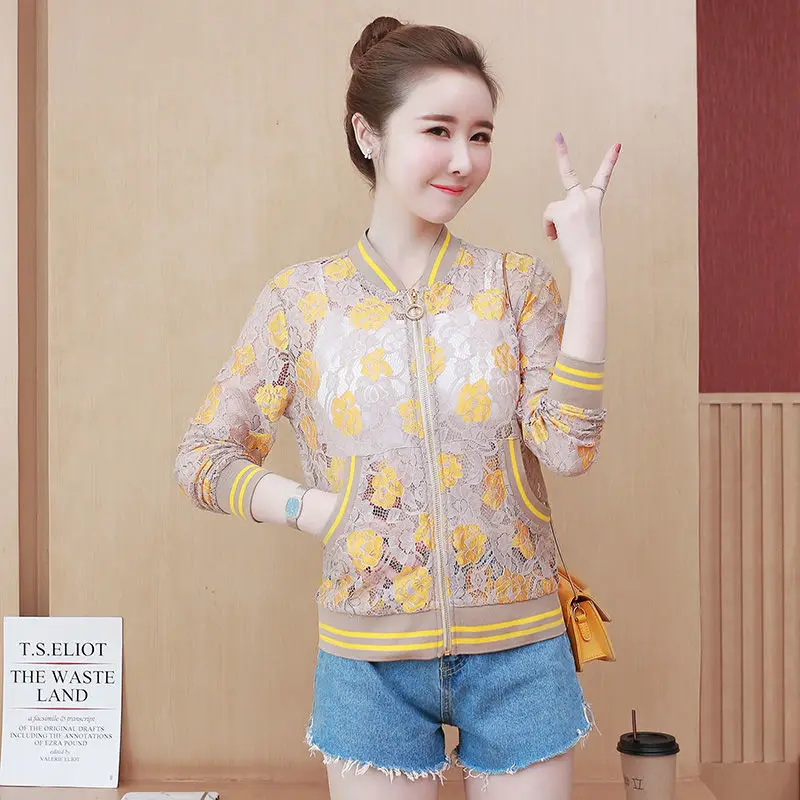 2021 New Sun Protection Clothing Long Sleeve Hollow Lace Jacket O-neck Female Jackets Women Thin Loose Wild Shawl Coat Y110
2021 New Sun Protection Clothing Long Sleeve Hollow Lace Jacket O-neck Female Jackets Women Thin Loose Wild Shawl Coat Y110