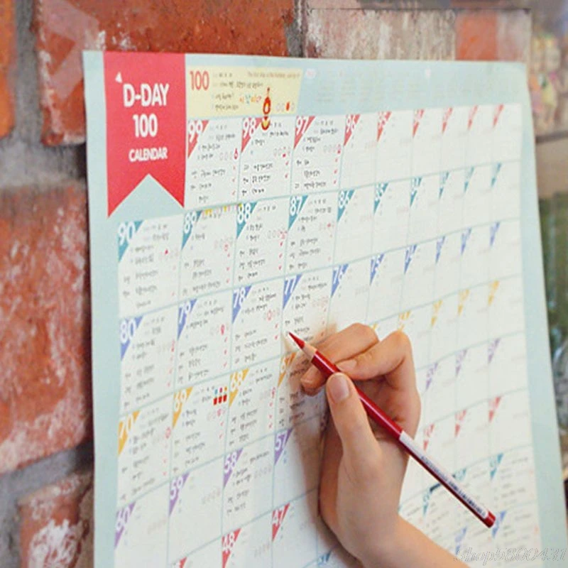 5Pcs 100 Days Countdown Calendar Schedule Learning Goals Work Planner Periodic Agenda Table Office Supplies O21 20 Dropshipping
5Pcs 100 Days Countdown Calendar Schedule Learning Goals Work Planner Periodic Agenda Table Office Supplies O21 20 Dropshipping