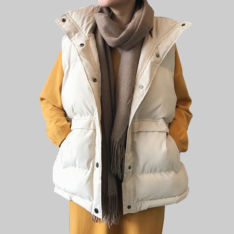Winter Cotton Vest Women Sleeveless Jacket Warm Thicken Single Breasted Coat Female Black Beige Casual Waistcoat Vests Womens
Winter Cotton Vest Women Sleeveless Jacket Warm Thicken Single Breasted Coat Female Black Beige Casual Waistcoat Vests Womens